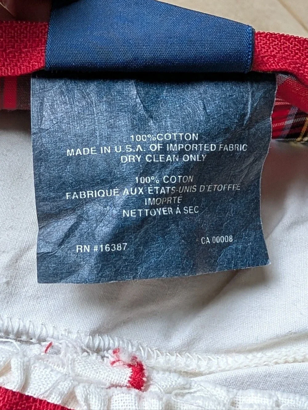 vintage RALPH LAUREN tartan plaid pillow